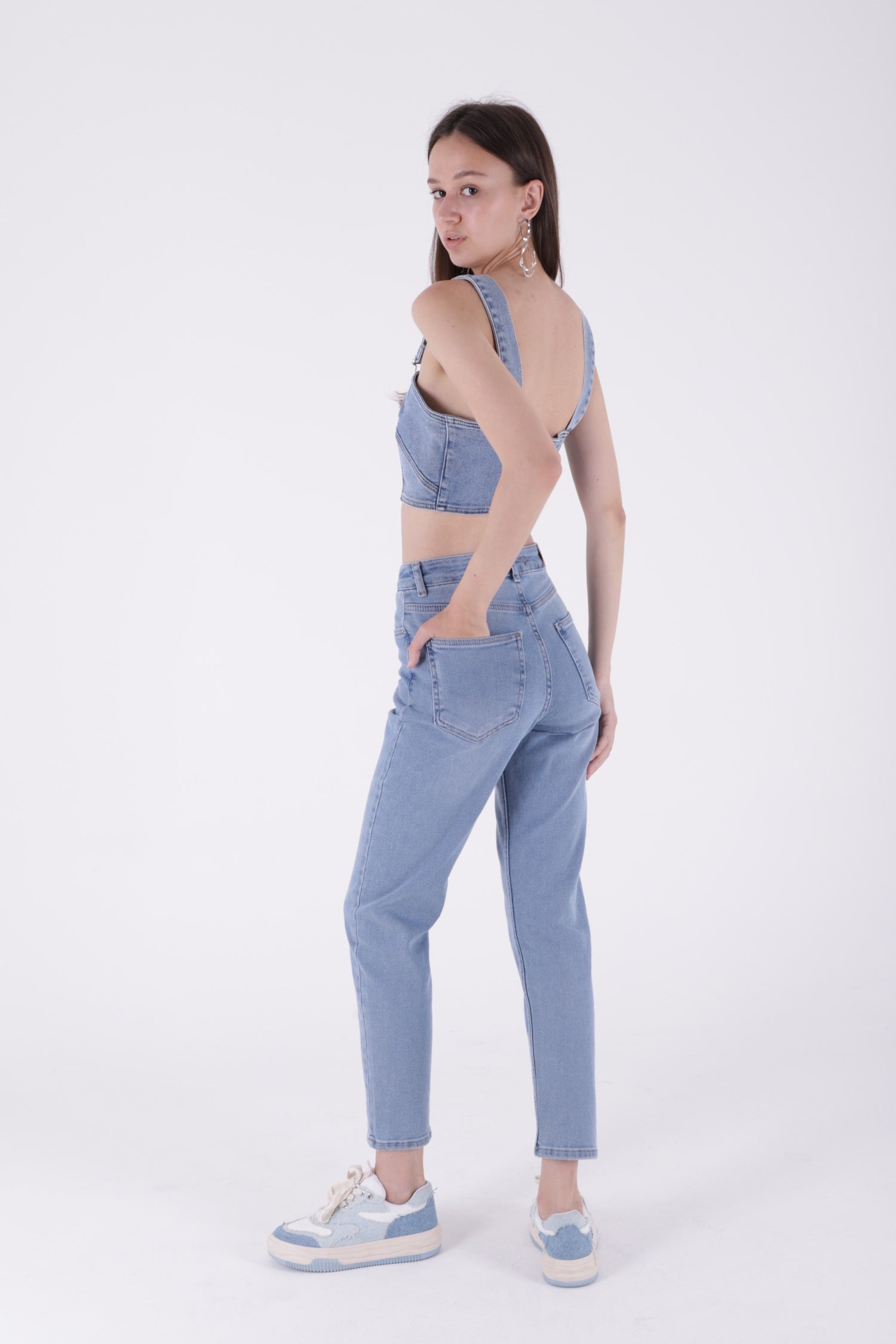 Comfort Slim Kot Pantolon - Açık Mavi Kot - (26-28) - 3