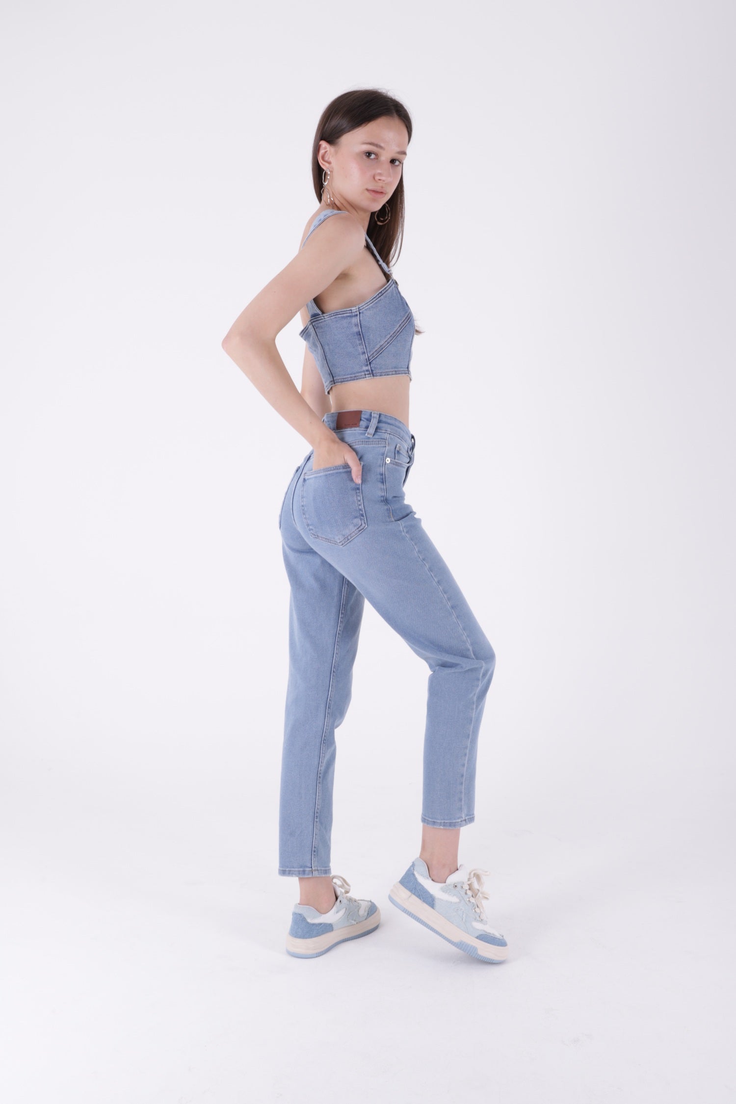 Comfort Slim Kot Pantolon - Açık Mavi Kot - (26-28) - 4