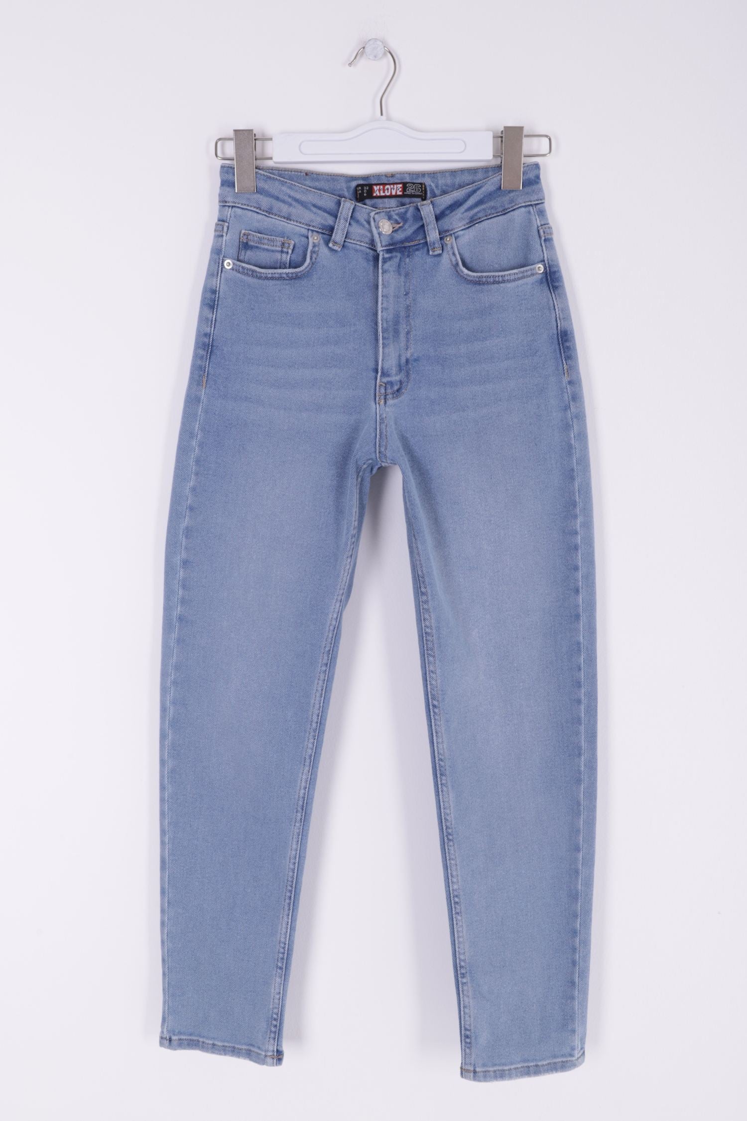 Comfort Slim Kot Pantolon - Açık Mavi Kot - (32-36) - 6