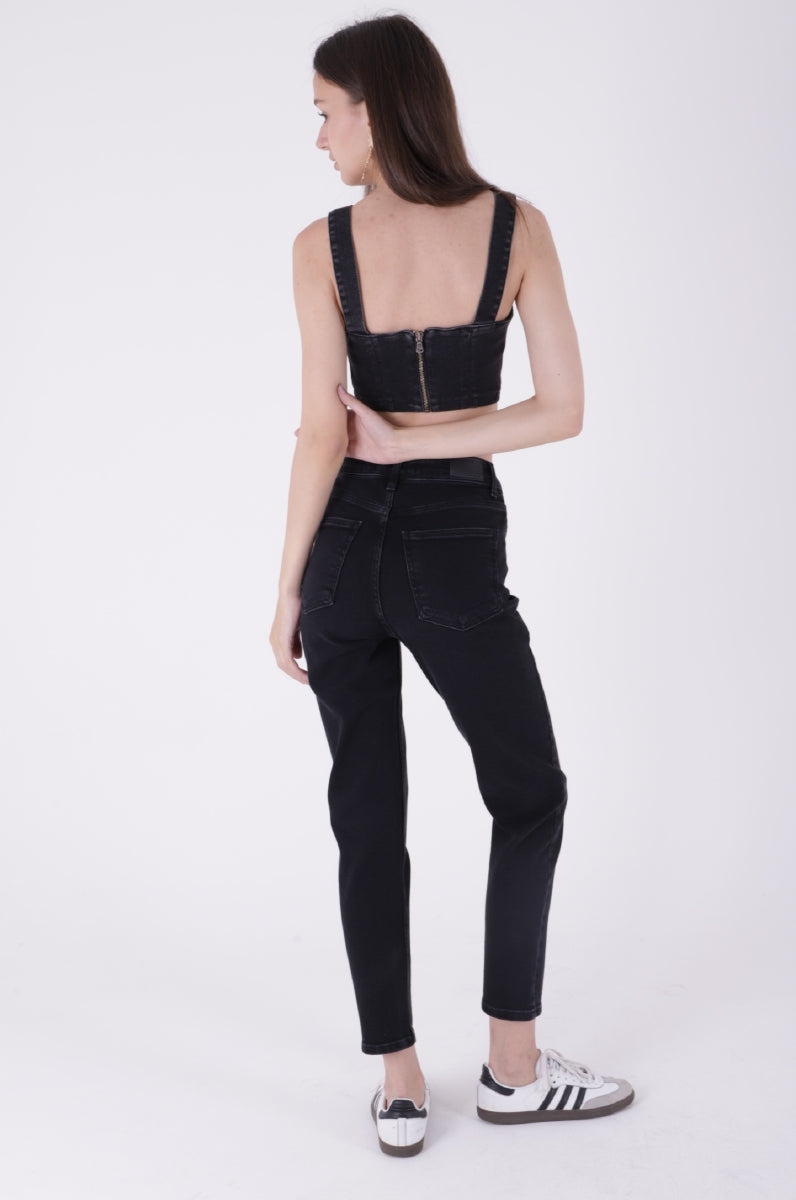 Comfort Slim Kot Pantolon - Düz Antrasit - (28-33) - 3