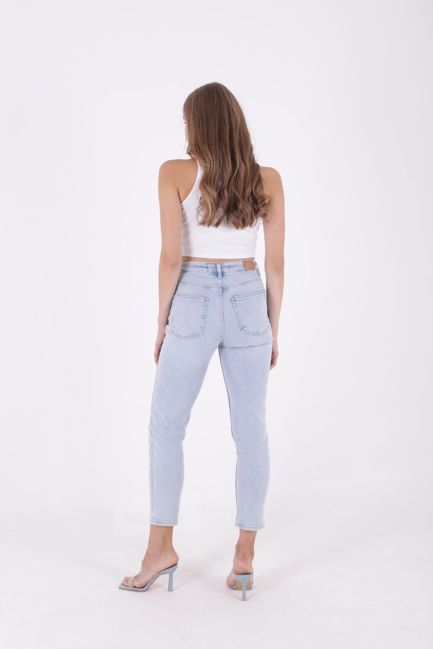 Comfort Slim Kot Pantolon - Buz Mavisi ve Tintli - (26-31) - 4