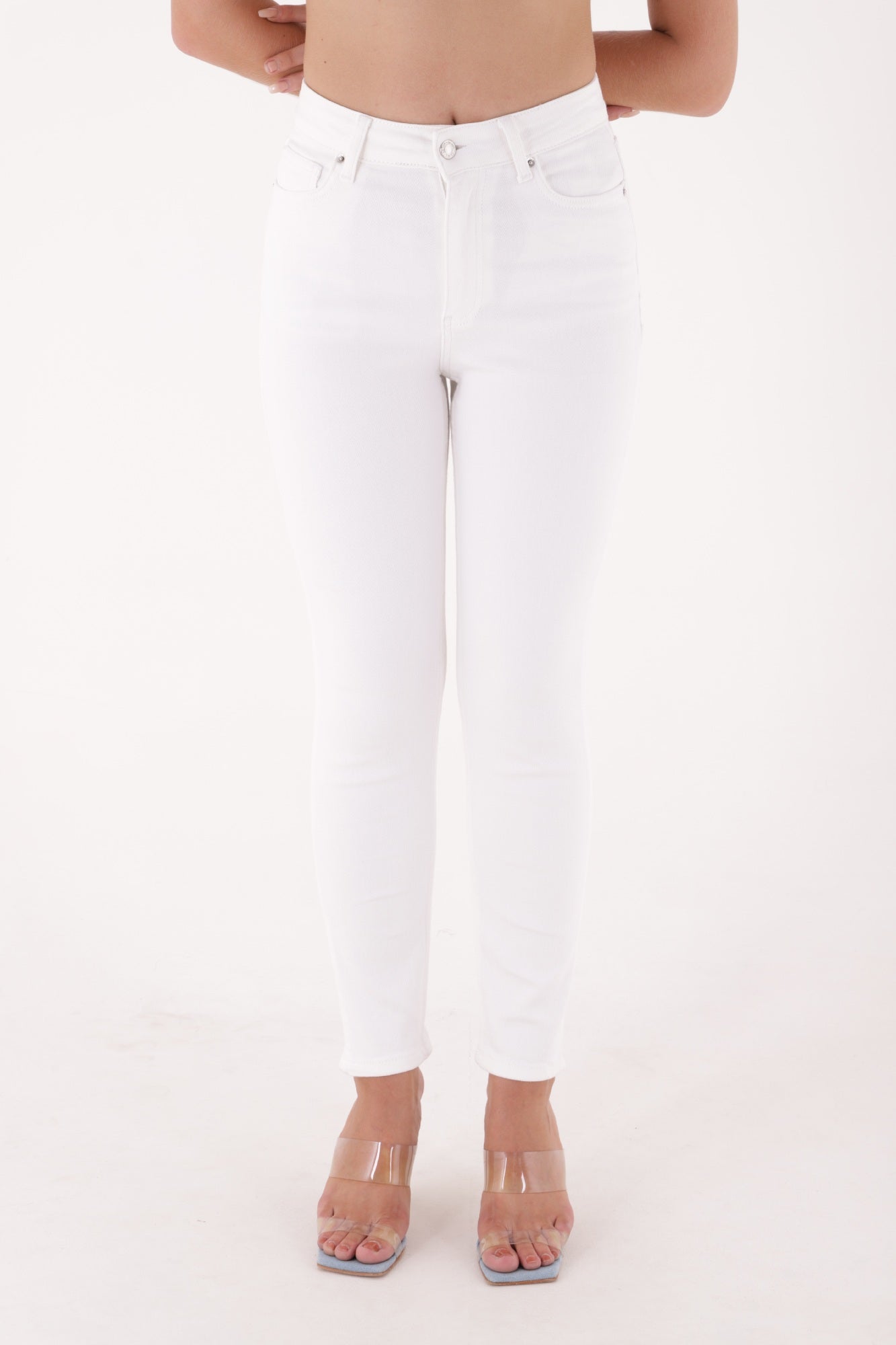 Comfort Slim Kot Pantolon - Beyaz - (30-36) - 2