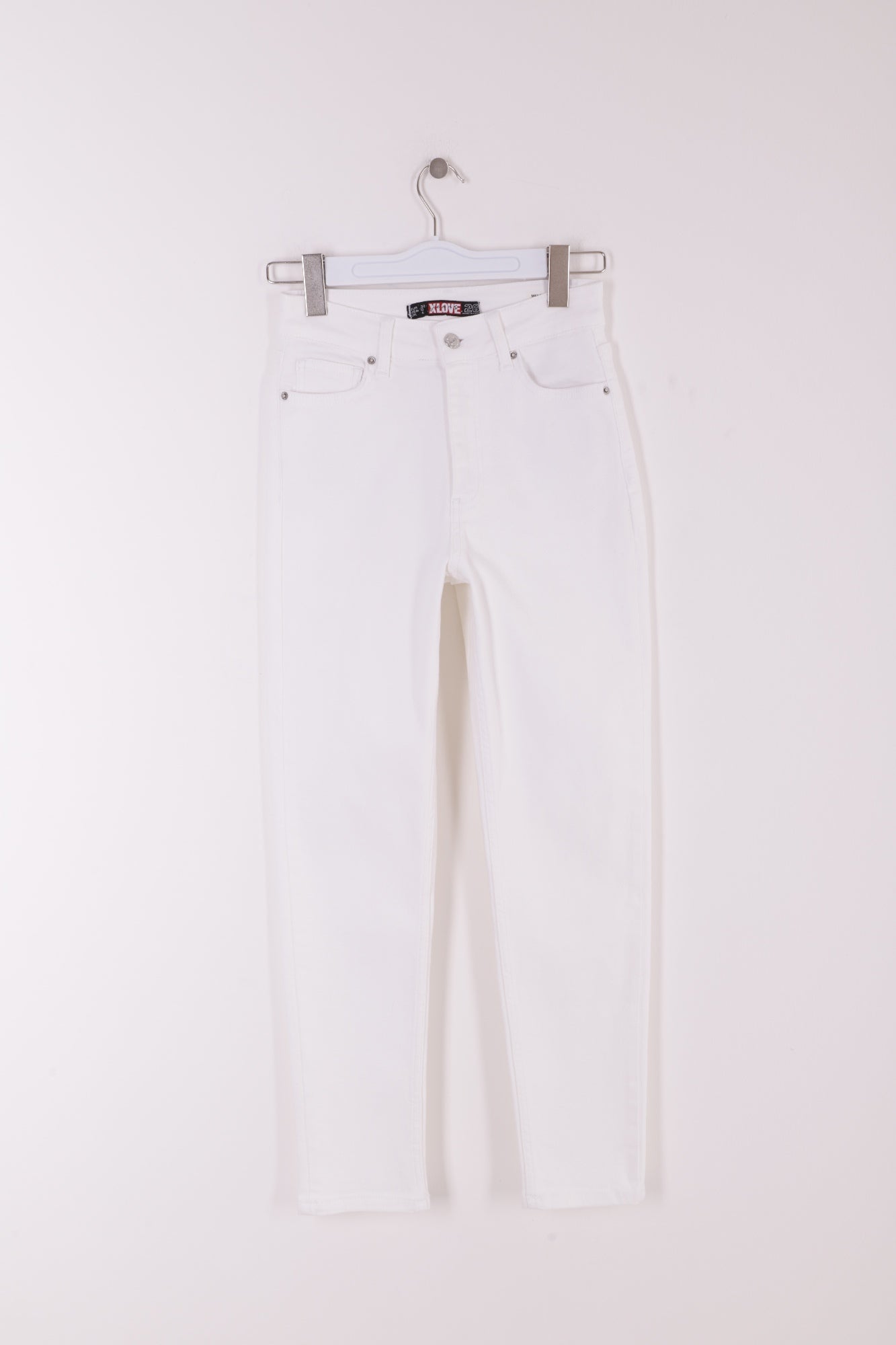 Comfort Slim Kot Pantolon - Beyaz - (30-36) - 6