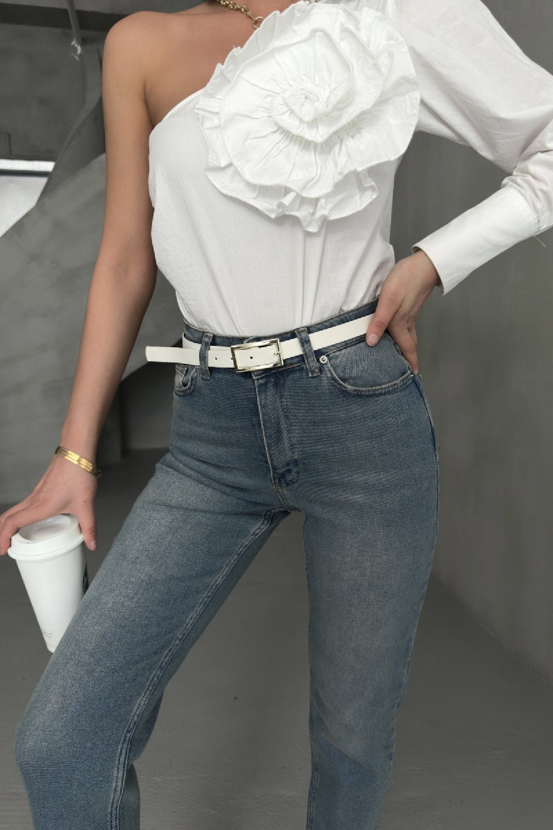Comfort Slim Kot Pantolon - Orta Mavi ve Tintli - (28-33) - 5