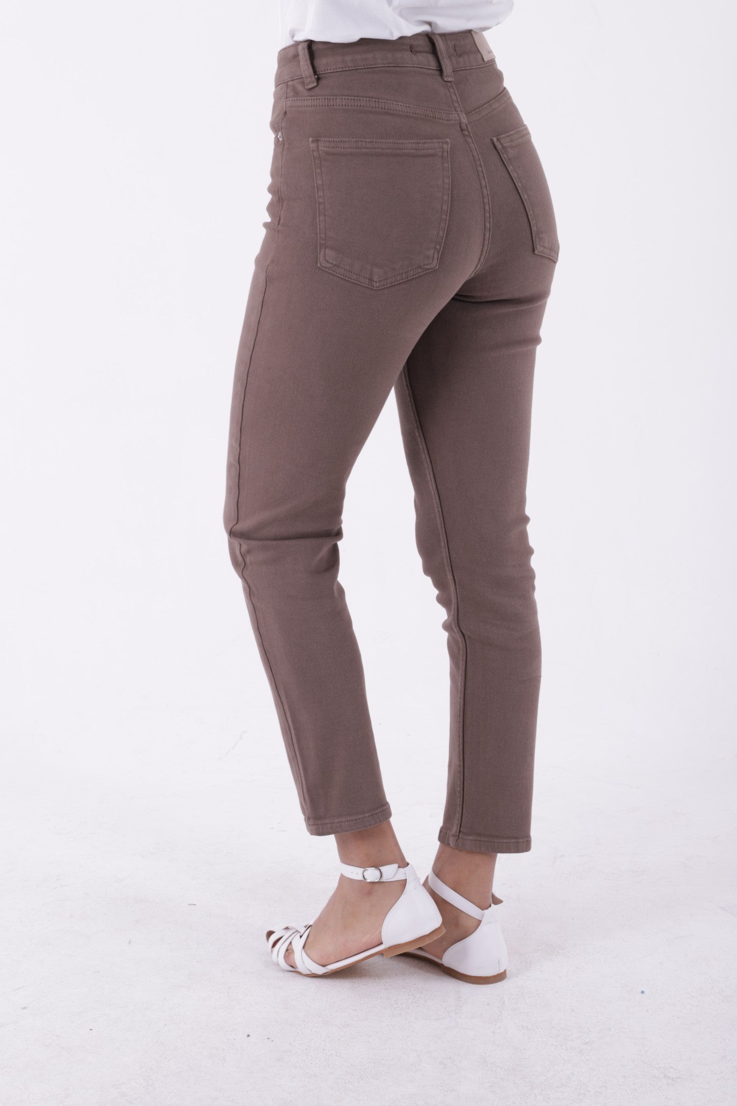 Comfort Slim Kot Pantolon - Toprak - (26-31) - 3