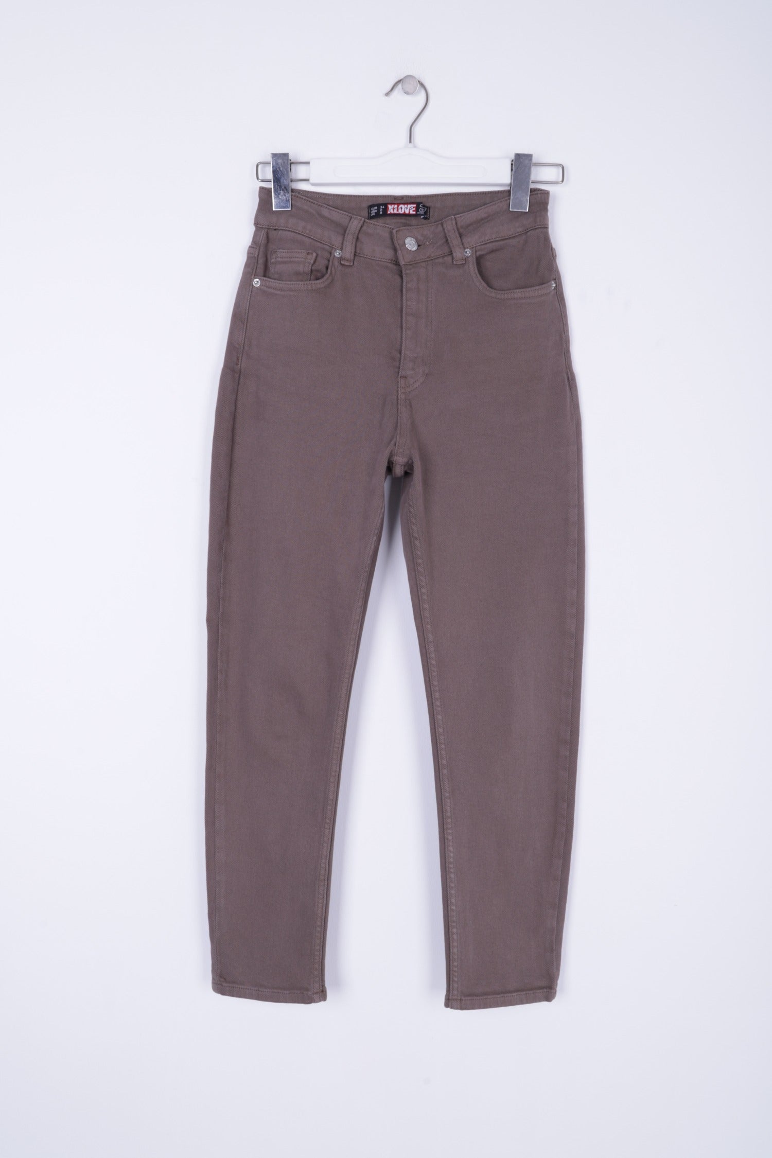 Comfort Slim Kot Pantolon - Toprak - (26-31) - 5