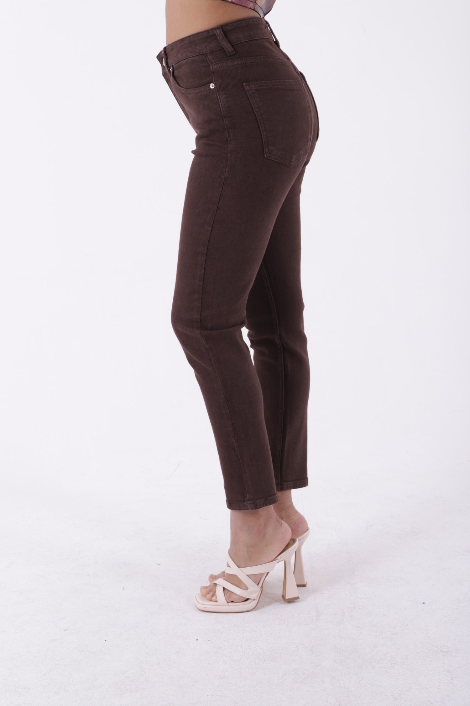 Comfort Slim Kot Pantolon - Kahverengi - (26-31) - 5