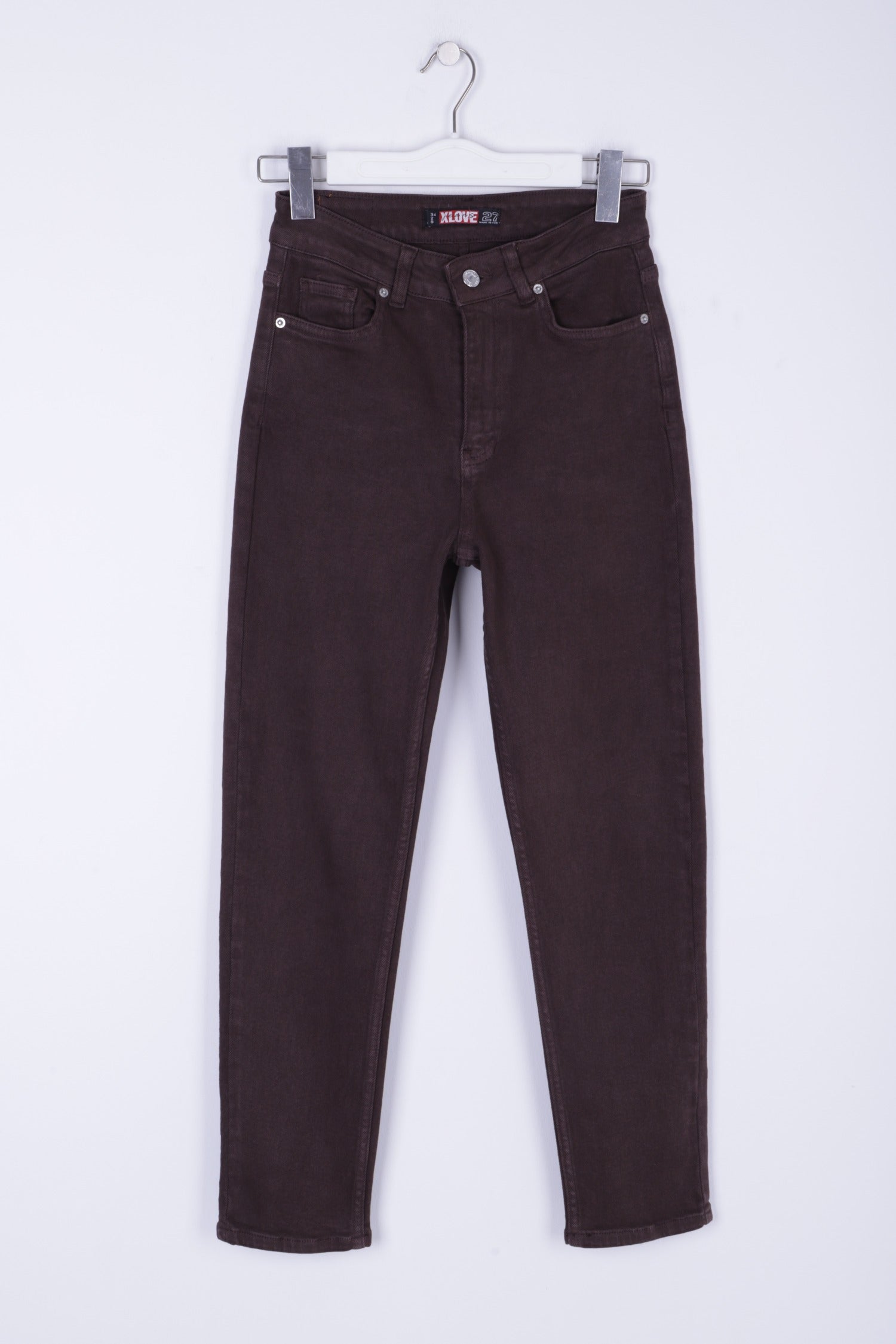Comfort Slim Kot Pantolon - Kahverengi - (28-33) - 5
