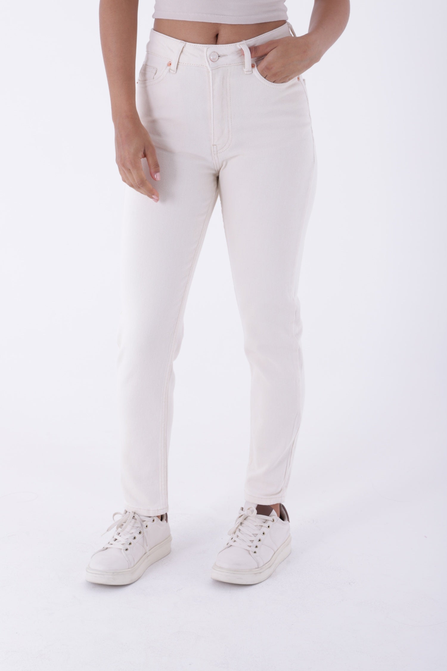 Comfort Slim Kot Pantolon - Naturel - (26-31) - 3