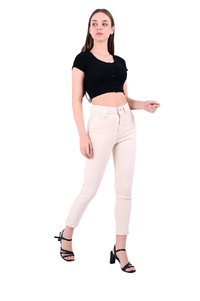Comfort Slim Kot Pantolon Naturel