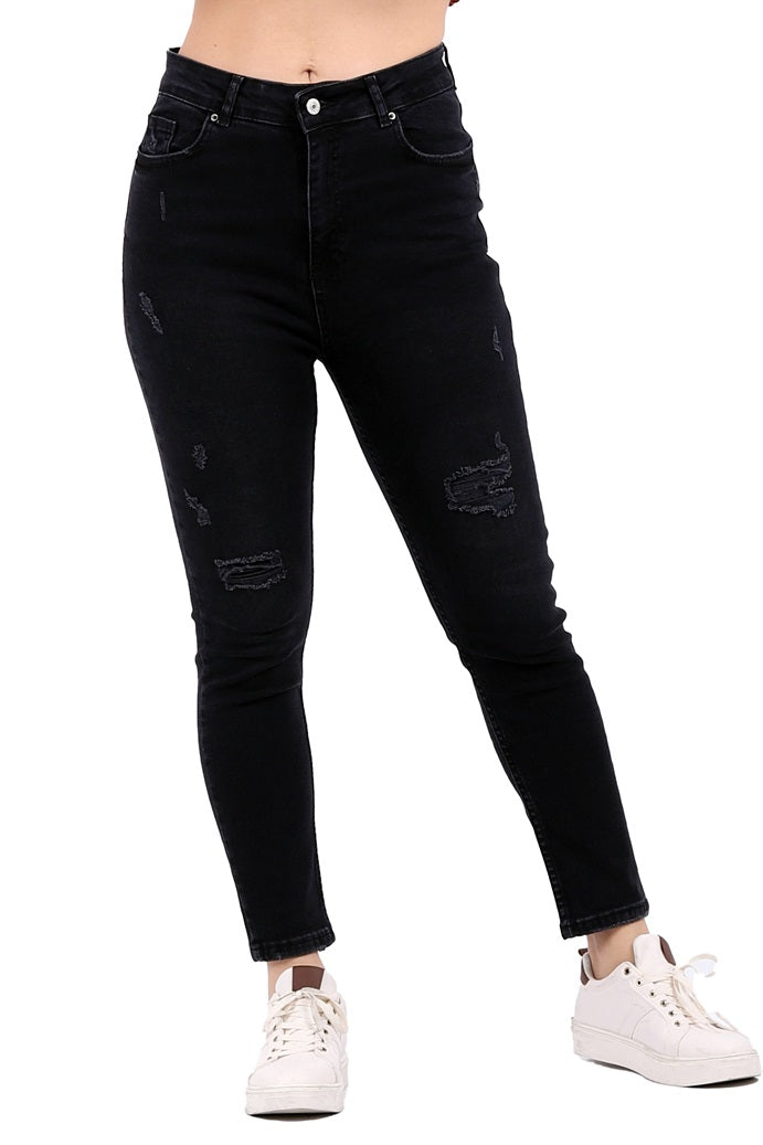 Skinny Pantolon - Antrasit Kot - (28-33) - 4