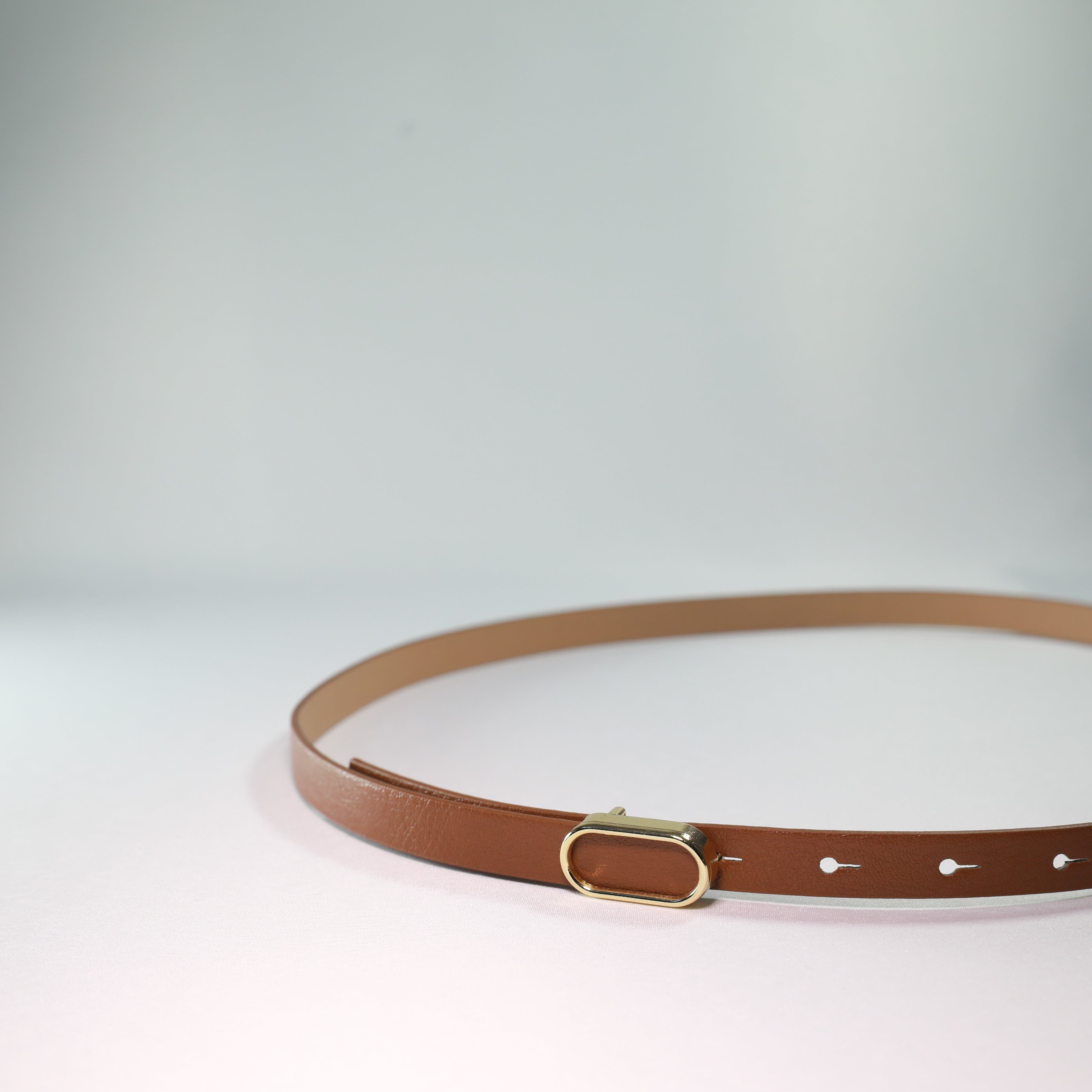 İthal Oval Gold Tokalı İnce Kemer