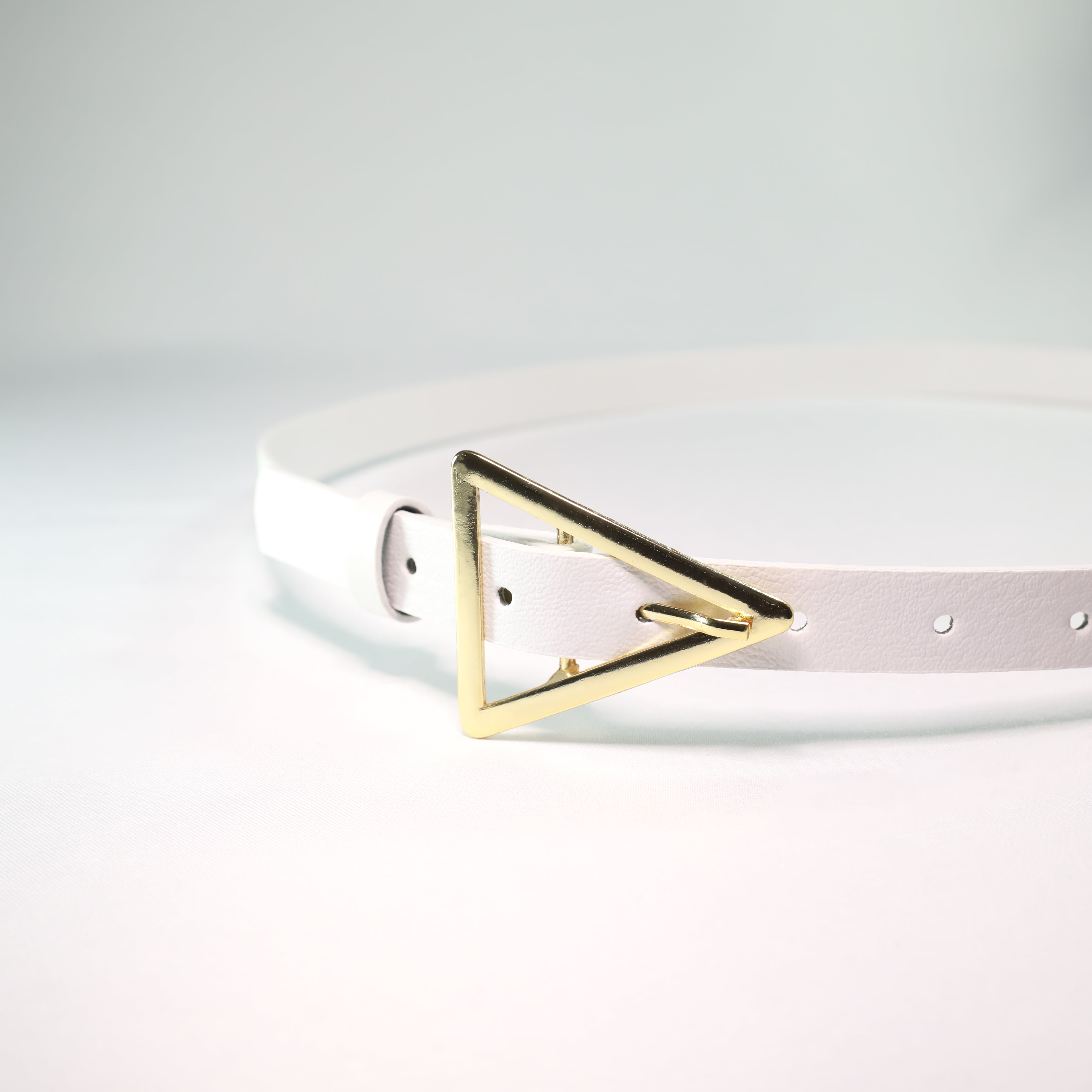 Women's Triangle Gold Buckle Belt