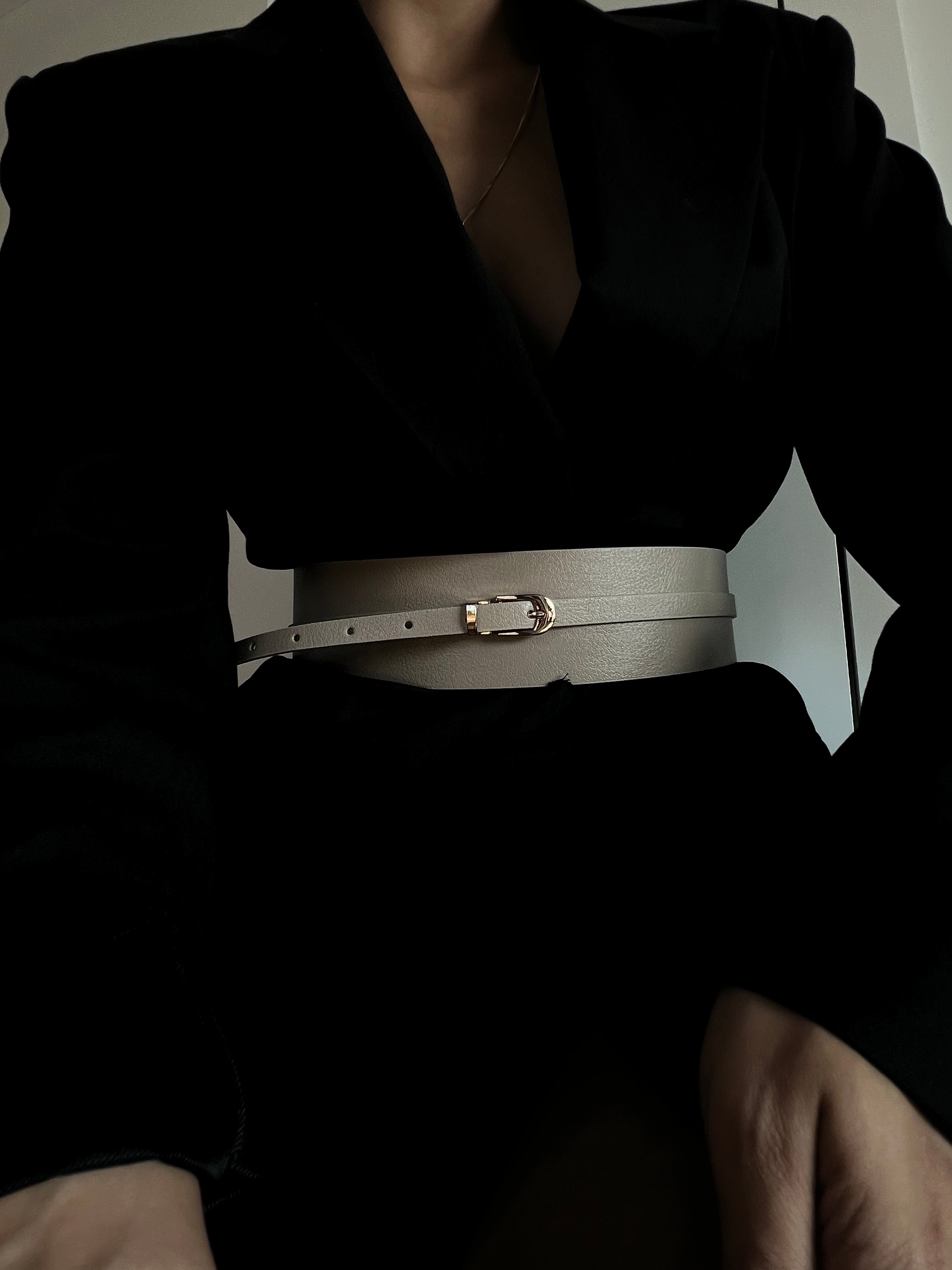 Front-Ending Long Waist Belt