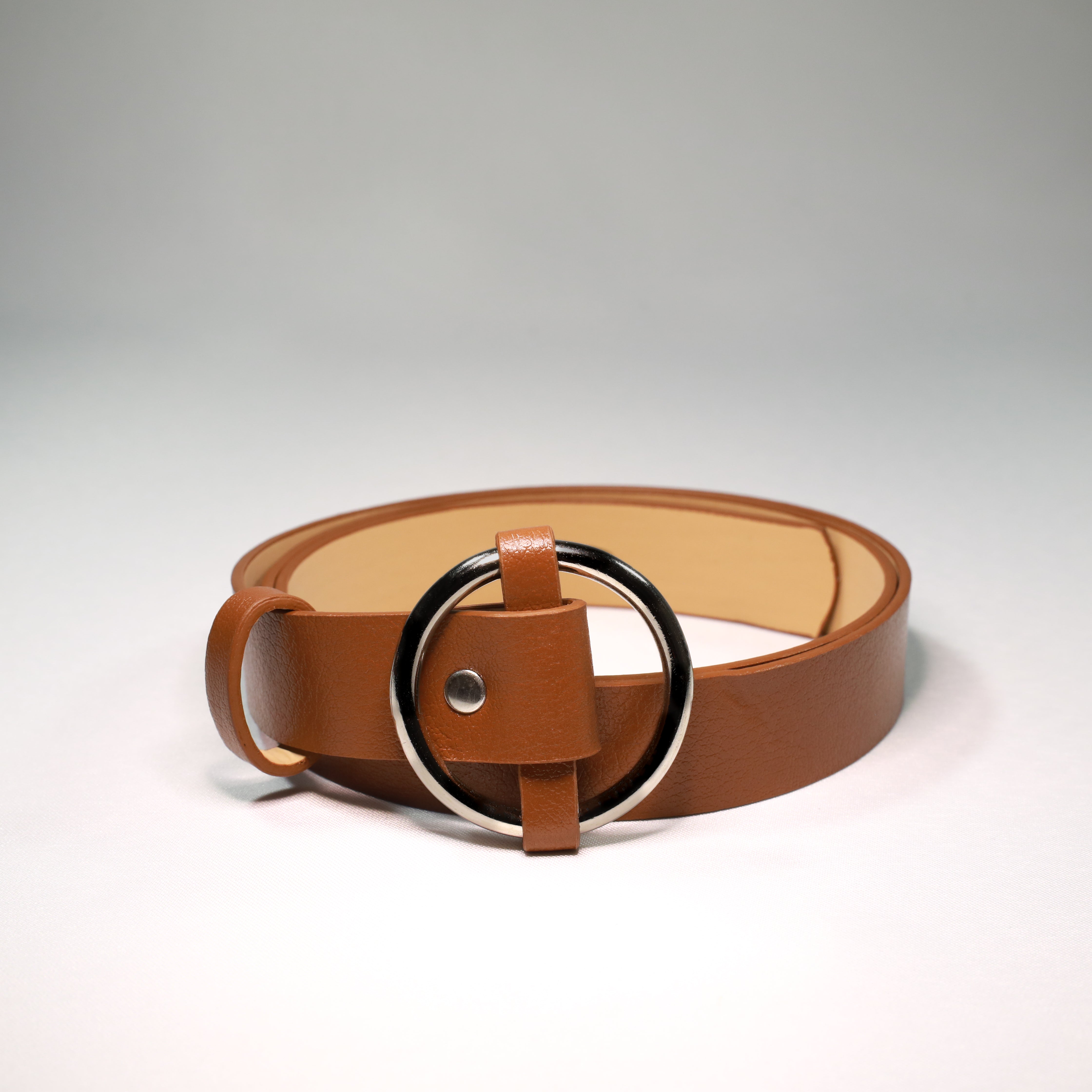Basic Women's Belt with Ring Buckle