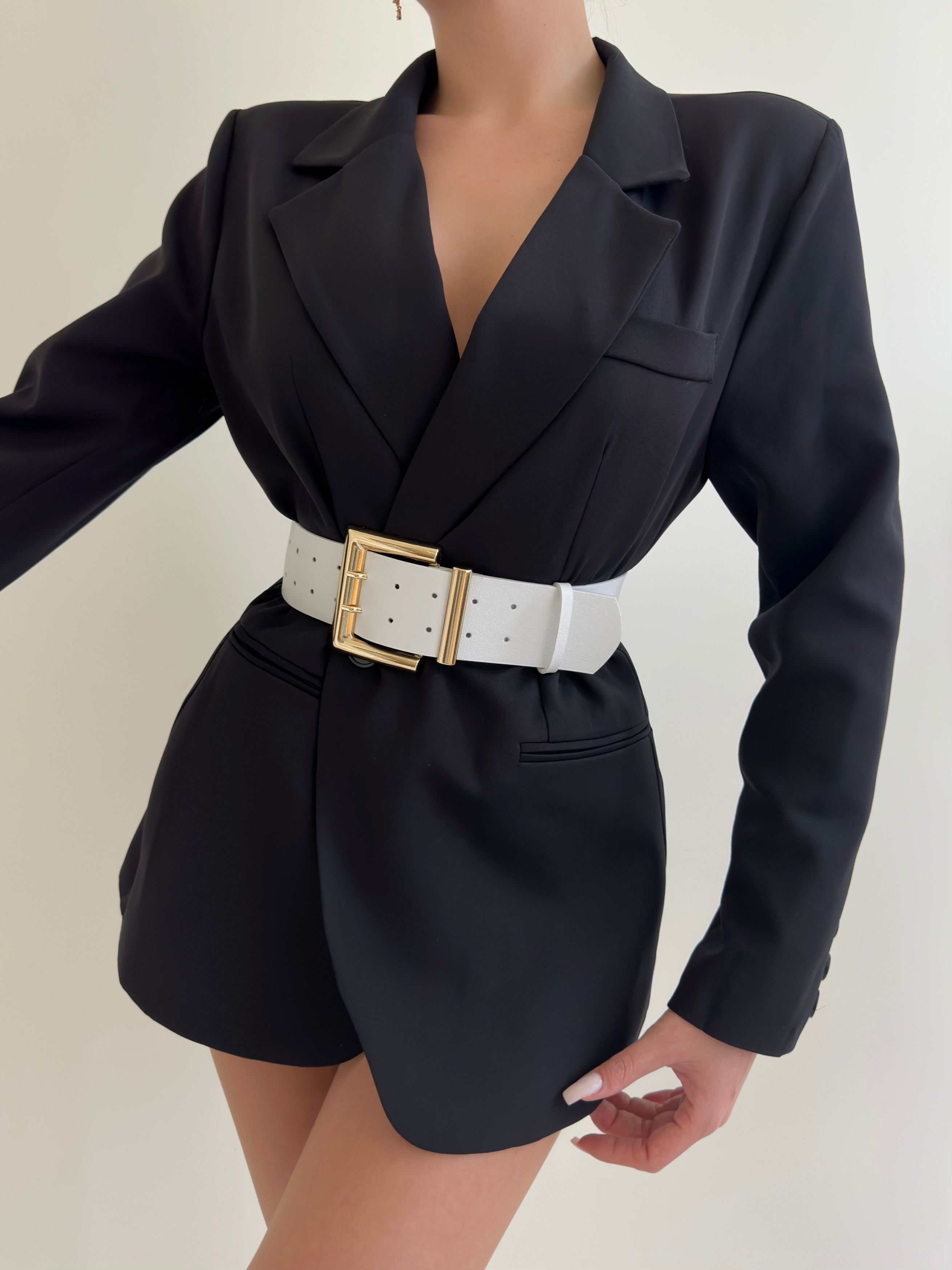 Wide Buckle Women's Belt