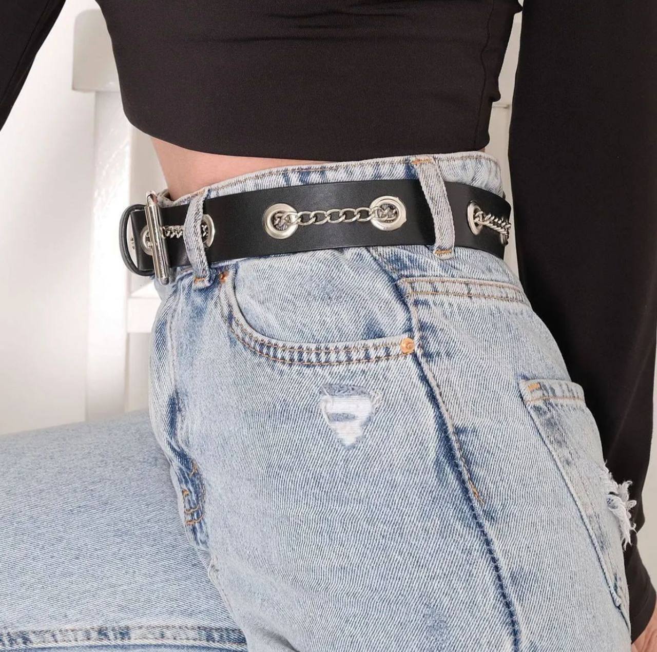 Eyelet Chain Women's Belt
