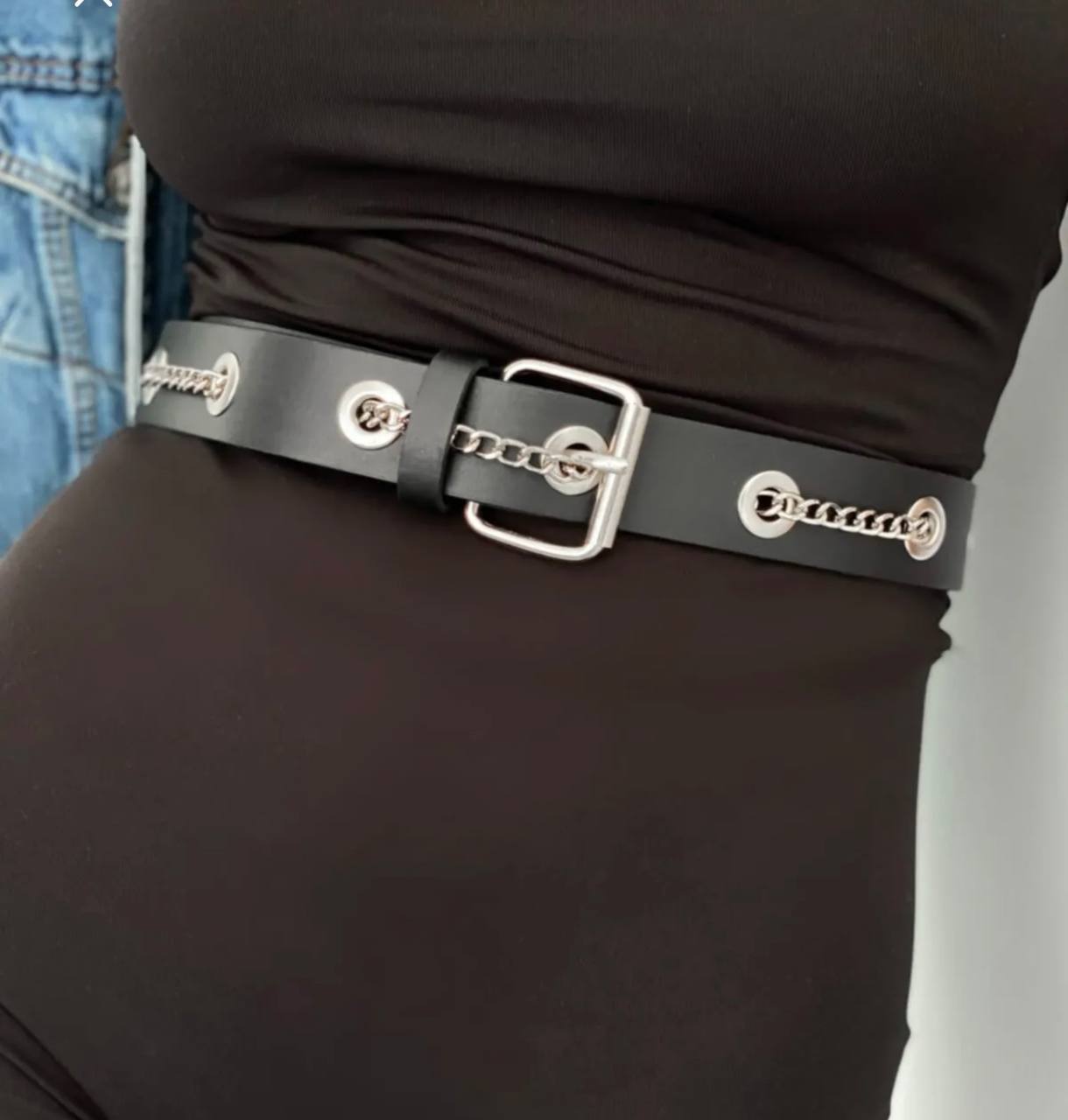 Eyelet Chain Women's Belt