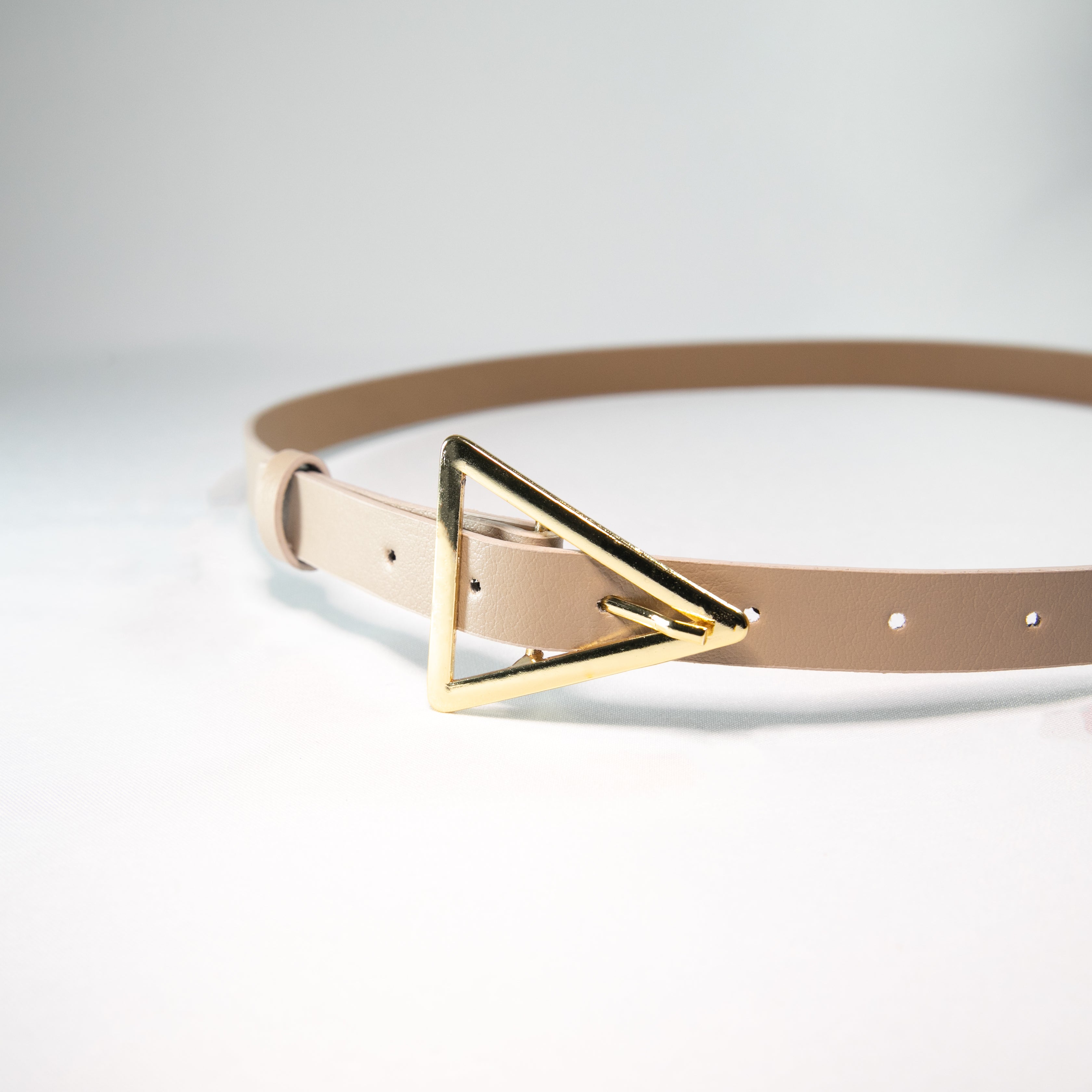 Women's Triangle Gold Buckle Belt