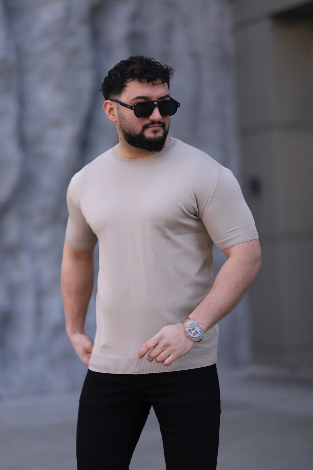 BİSİKLET YAKA TRİKO TİŞÖRT