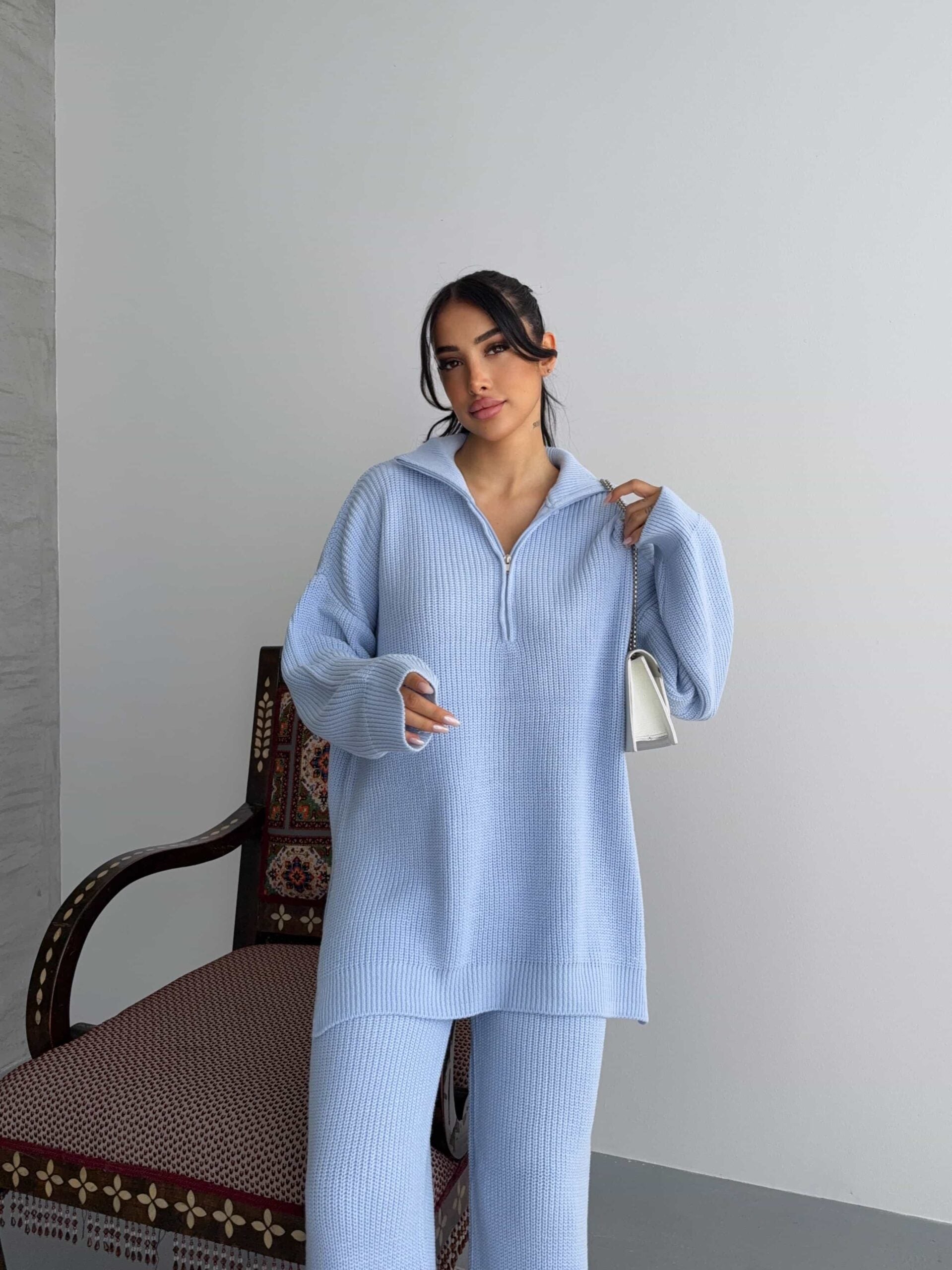 Fermuarlı Triko Takım 1556