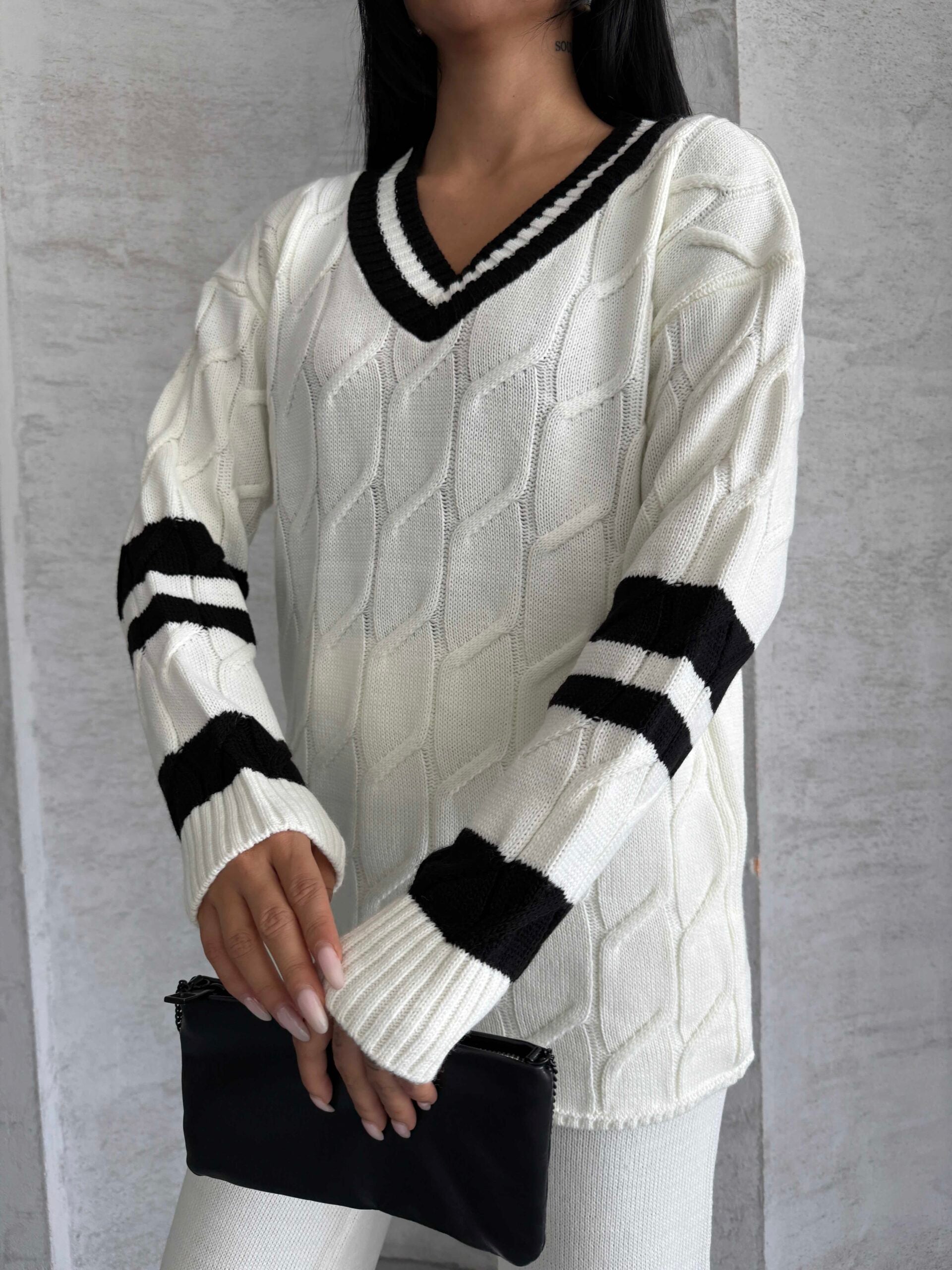 Garnili Saç Örgü Triko Takım 1564