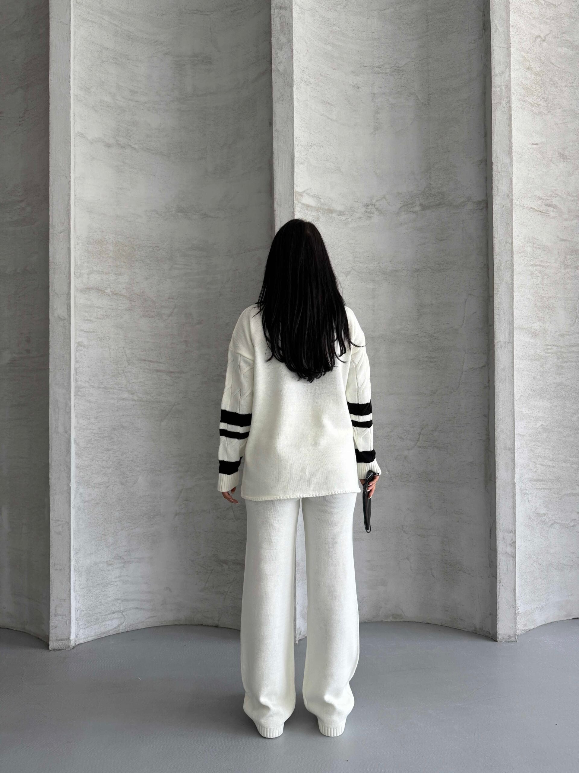 Garnili Saç Örgü Triko Takım 1564