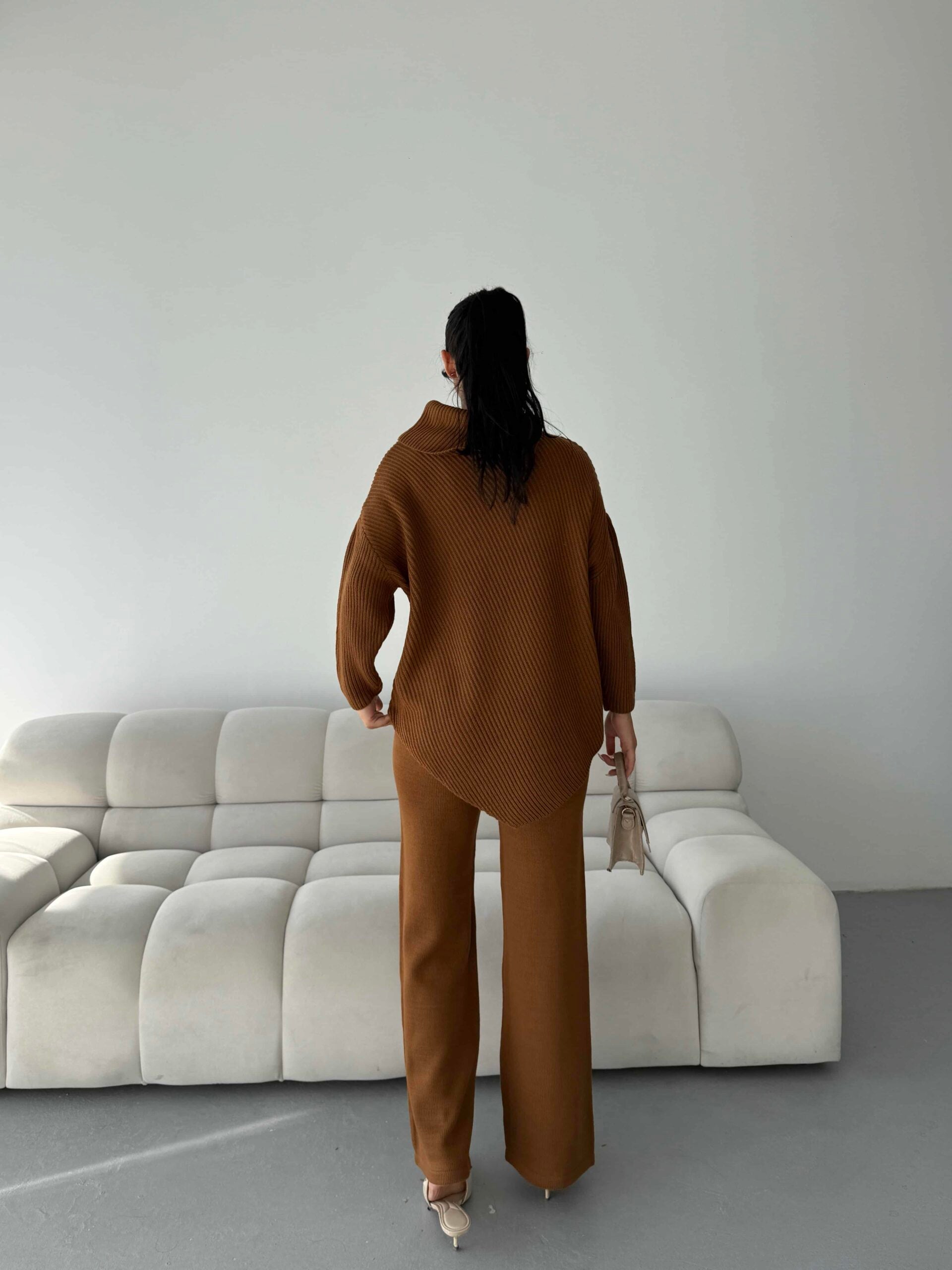 Mektup Yaka Triko Takım 1555