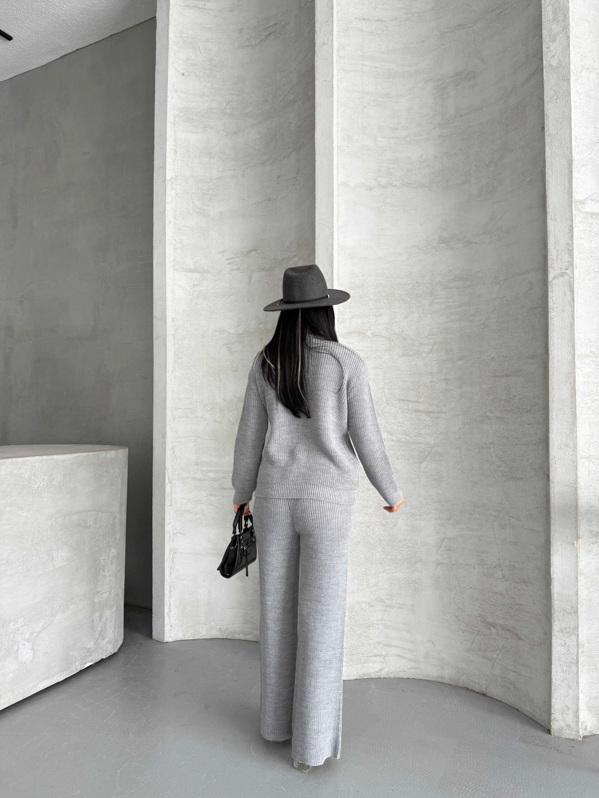 Düğme Detay Triko Takım 1565