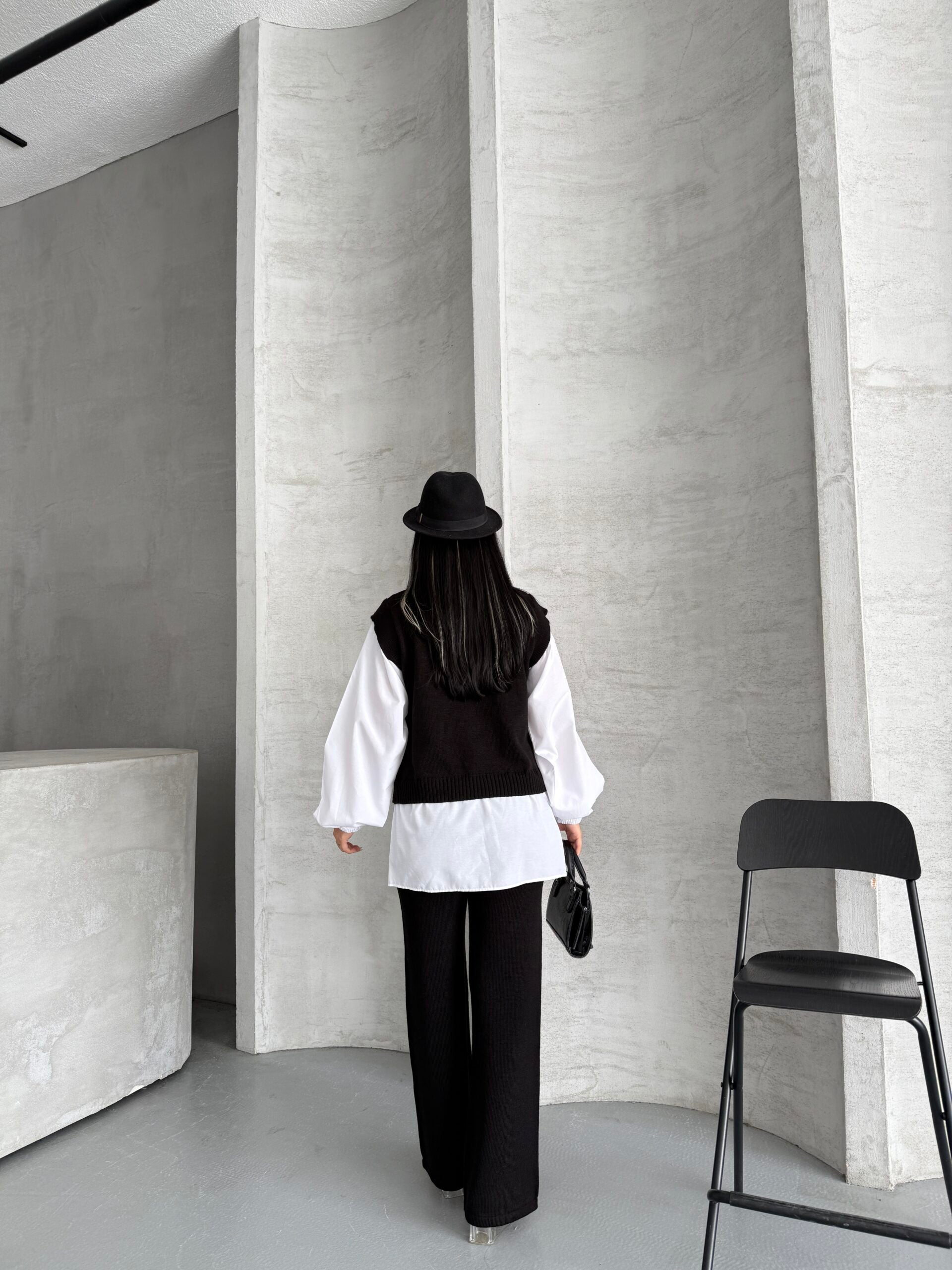 Gömlek Detay Triko Takım 1561