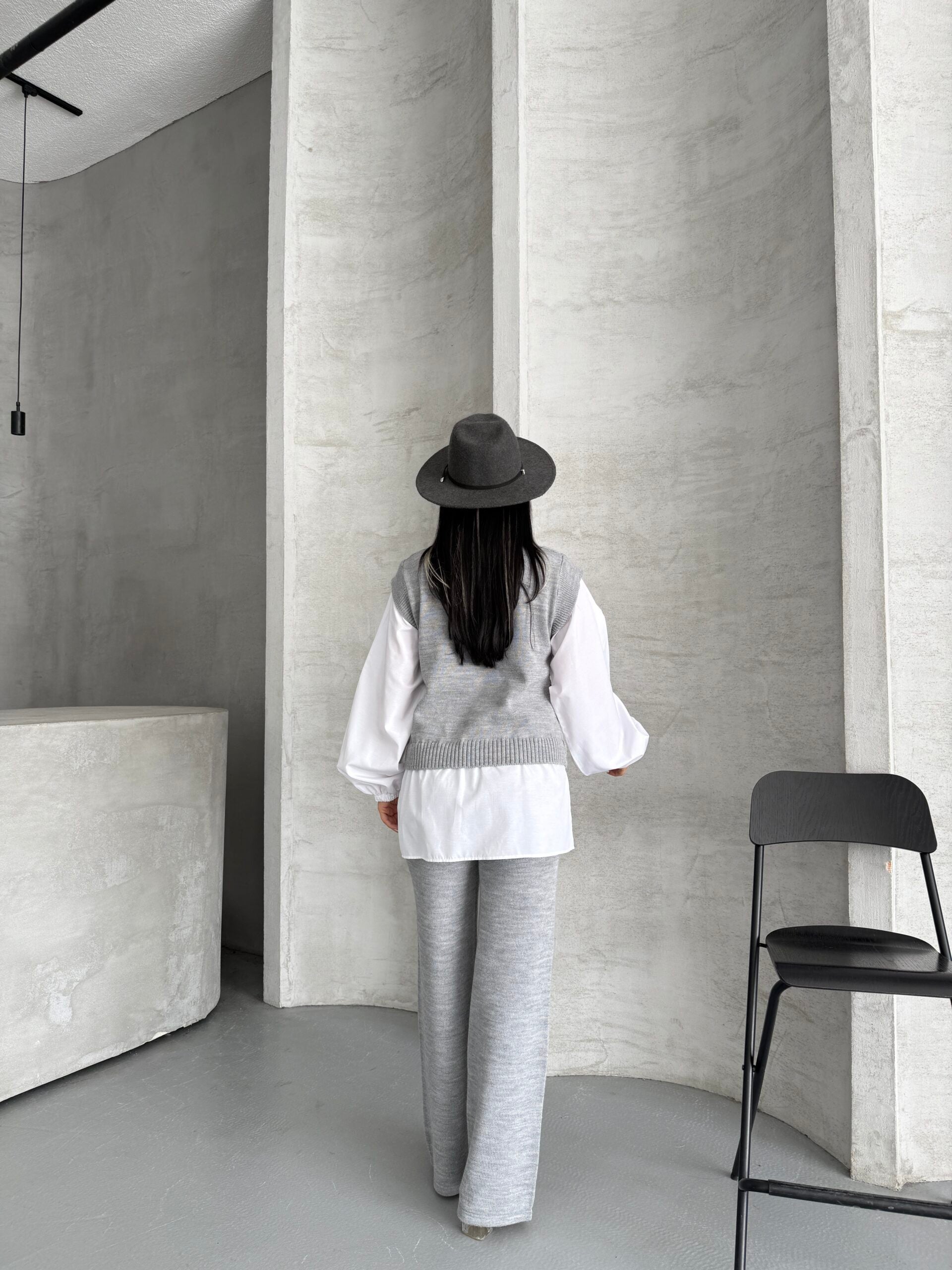 Gömlek Detay Triko Takım 1561