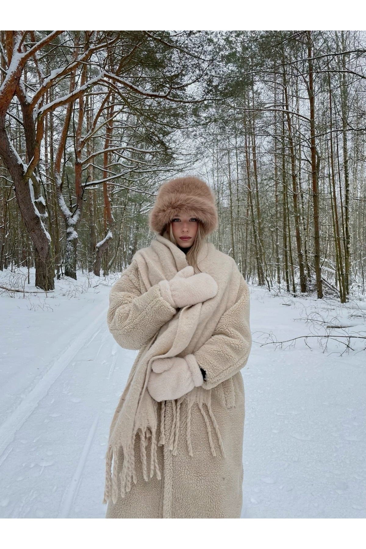 Peluş Ayarlanabilir Camel Bucket Kalpak Şapka-Bere SPK1142