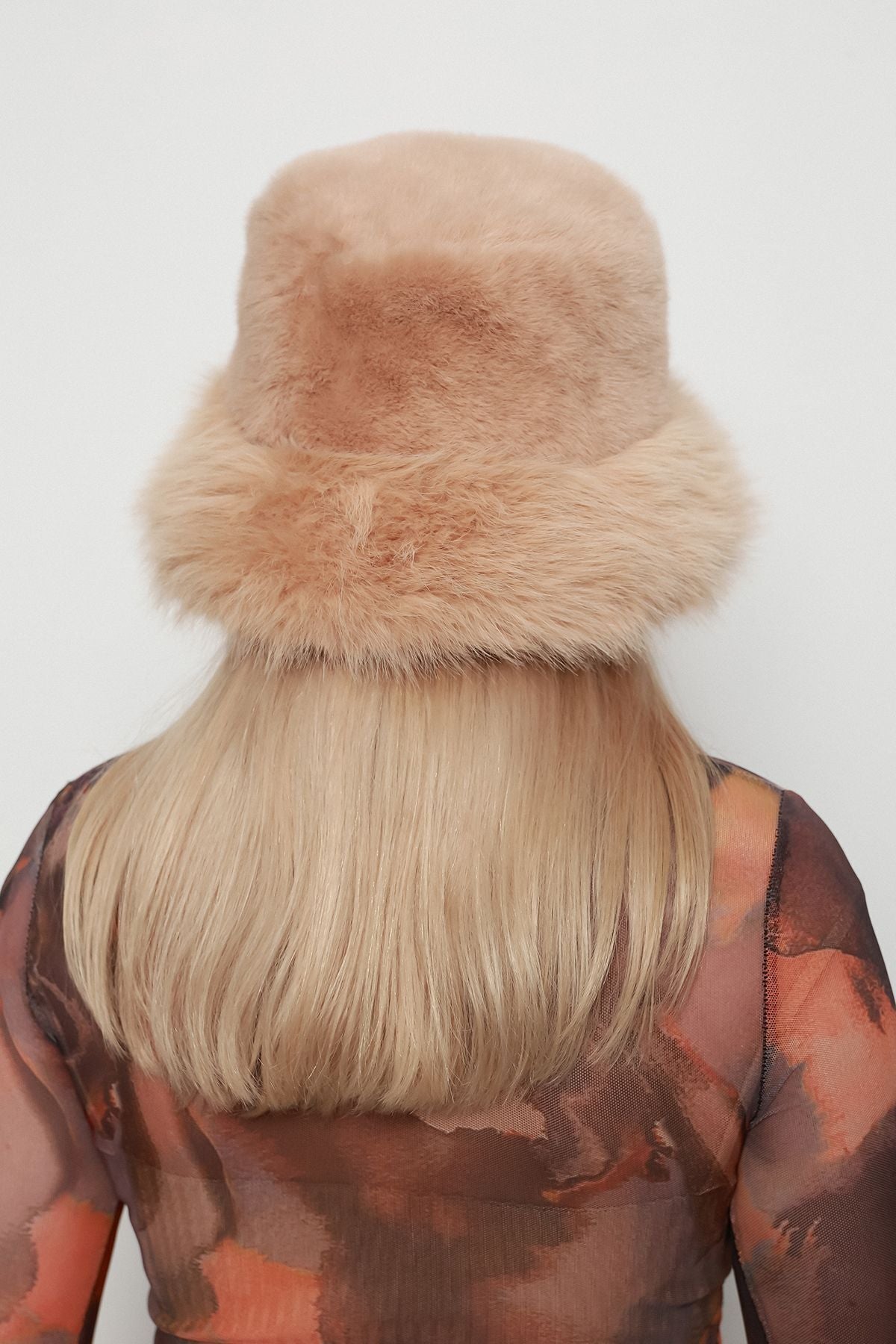 Camel Kalın Peluş Kalpak Şapka Bere - Sıcak Tutan Şık Dış Mekan Soğuktan Koruma Spk1143