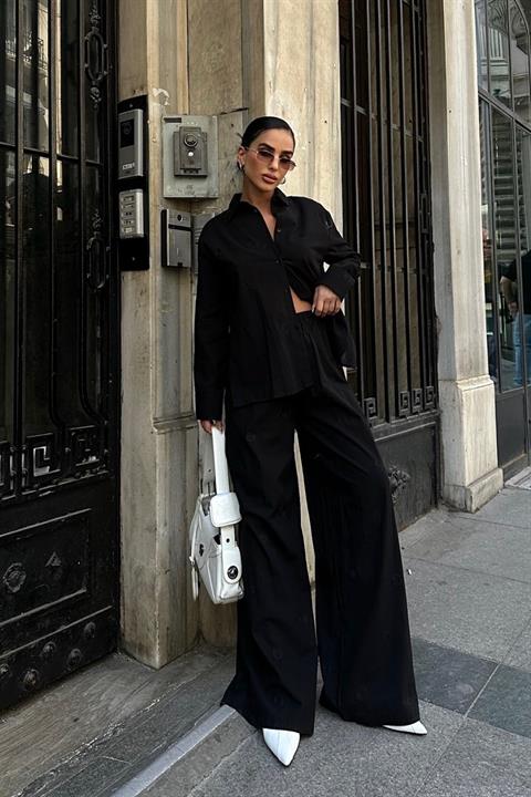 Adriana Nakış Motifli Keten Takım 9733-08