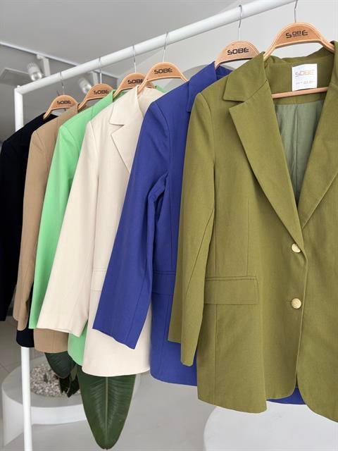 Agnes Blazer Keten Ceket 6105