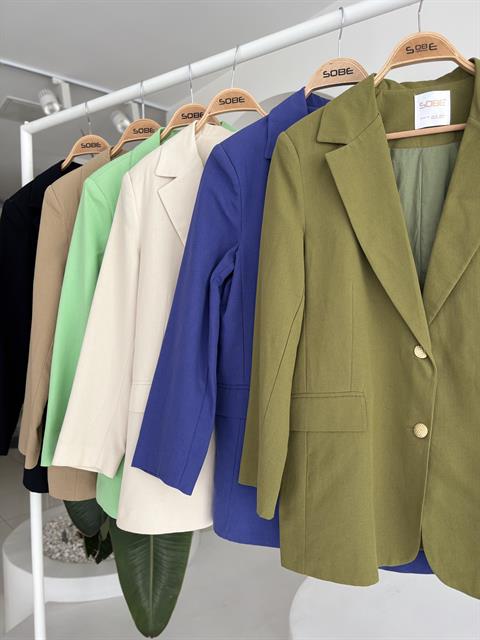 Agnes Blazer Keten Ceket 6105