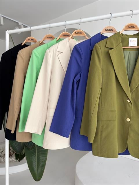 Agnes Blazer Keten Ceket 6105