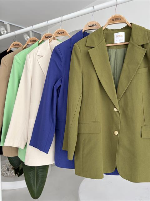 Agnes Blazer Keten Ceket 6105
