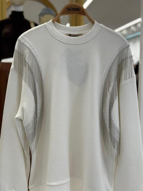 Angelina Metalize Sarkaçlı Sweatshirt 8048 -08