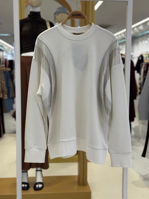 Angelina Metalize Sarkaçlı Sweatshirt 8048 -08