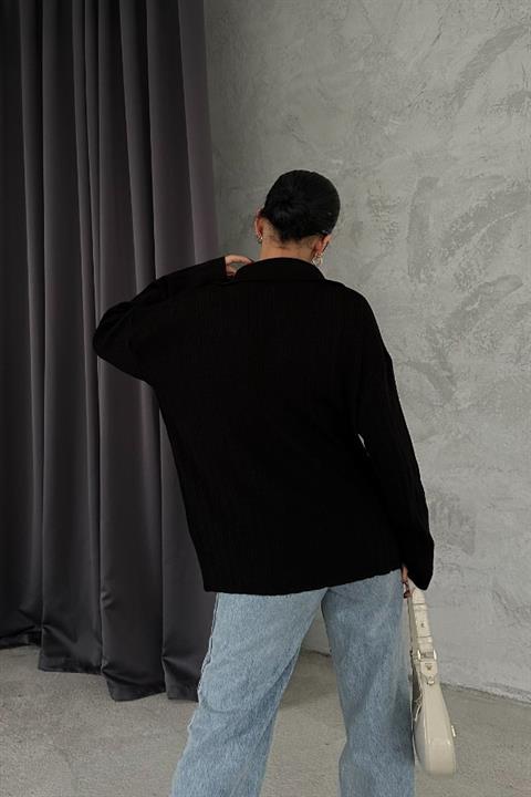 Anya Oversize Gabardin Ceket 6063-8