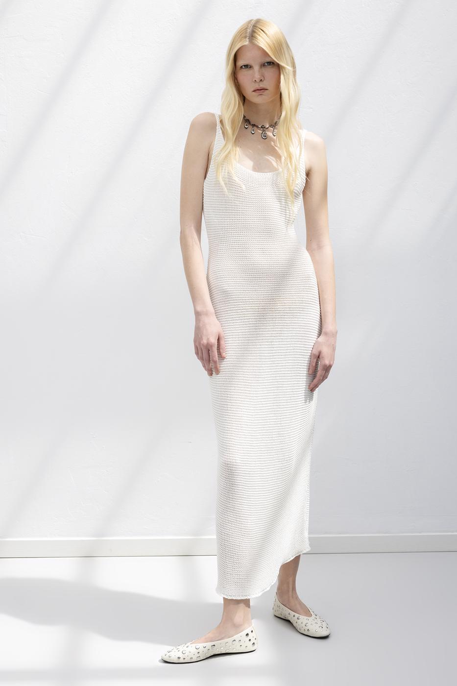 Strappy Knitted Midi Dress