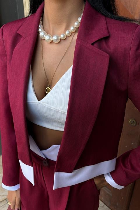 Audrey Crop Ceket Takım 10106