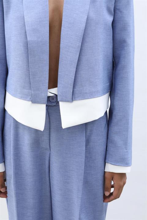 Audrey Crop Ceket Takım 9678-24