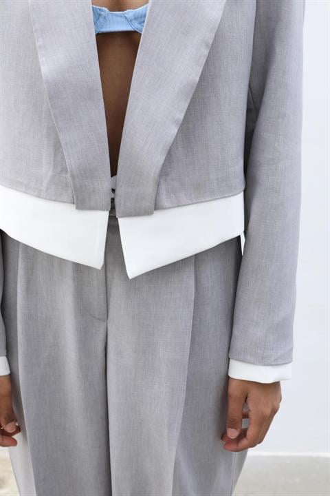 Audrey Crop Ceket Takım 9678-24