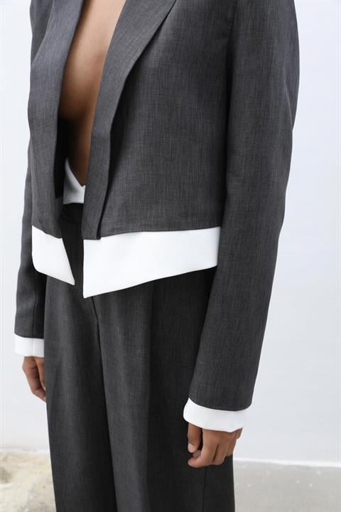 Audrey Crop Ceket Takım 9678-24