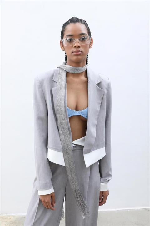 Audrey Crop Ceket Takım 9678-24