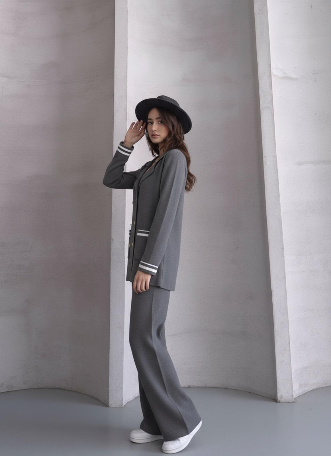 Gömlek Yaka Triko Takım 1566