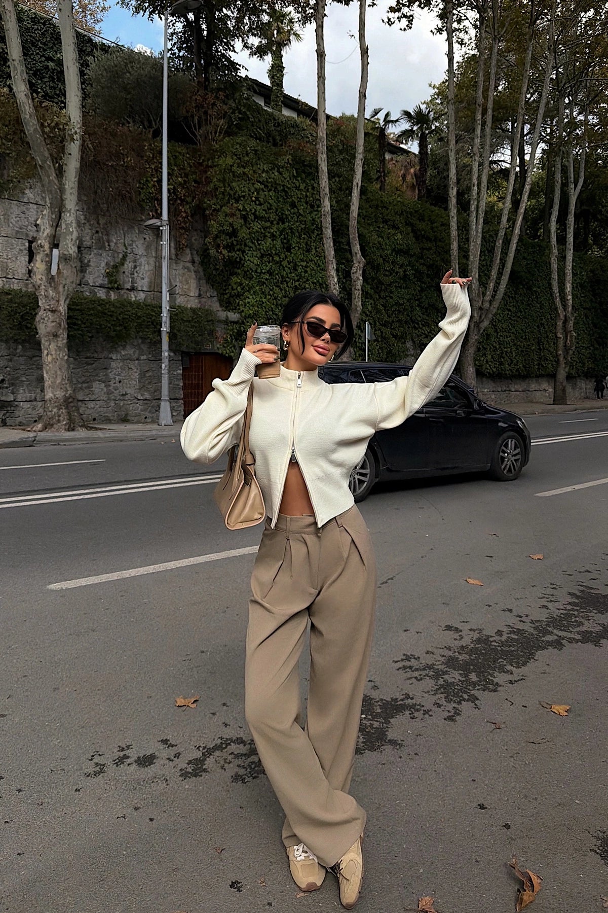 Balboa Çift Fermuarlı Triko Hırka