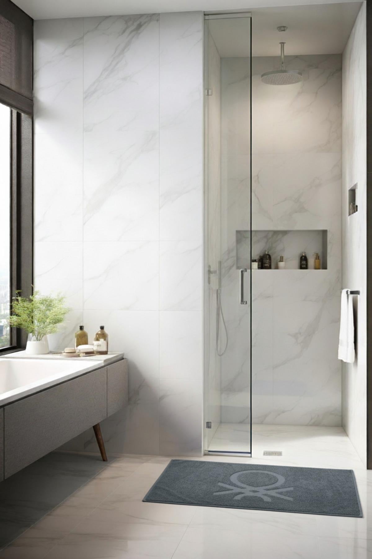 Be-0182-Dgy %100 Pamuk Koyu Gri 50X80 Cm Banyo Paspas Havlu
